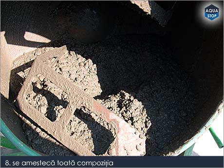 Beton impermeabil pregatit pentru turnare