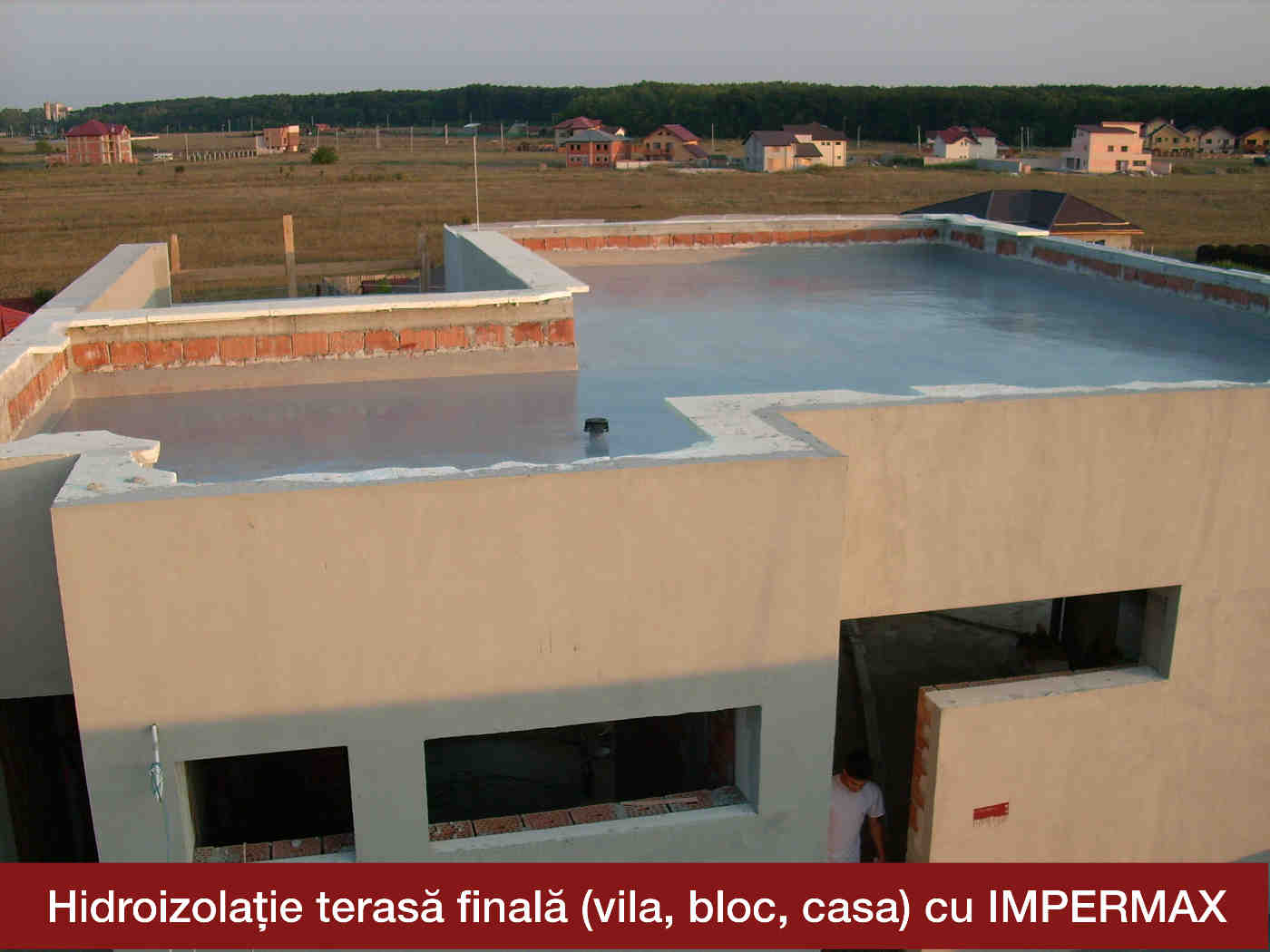 Terasa de bloc hidroizolata cu Impermax